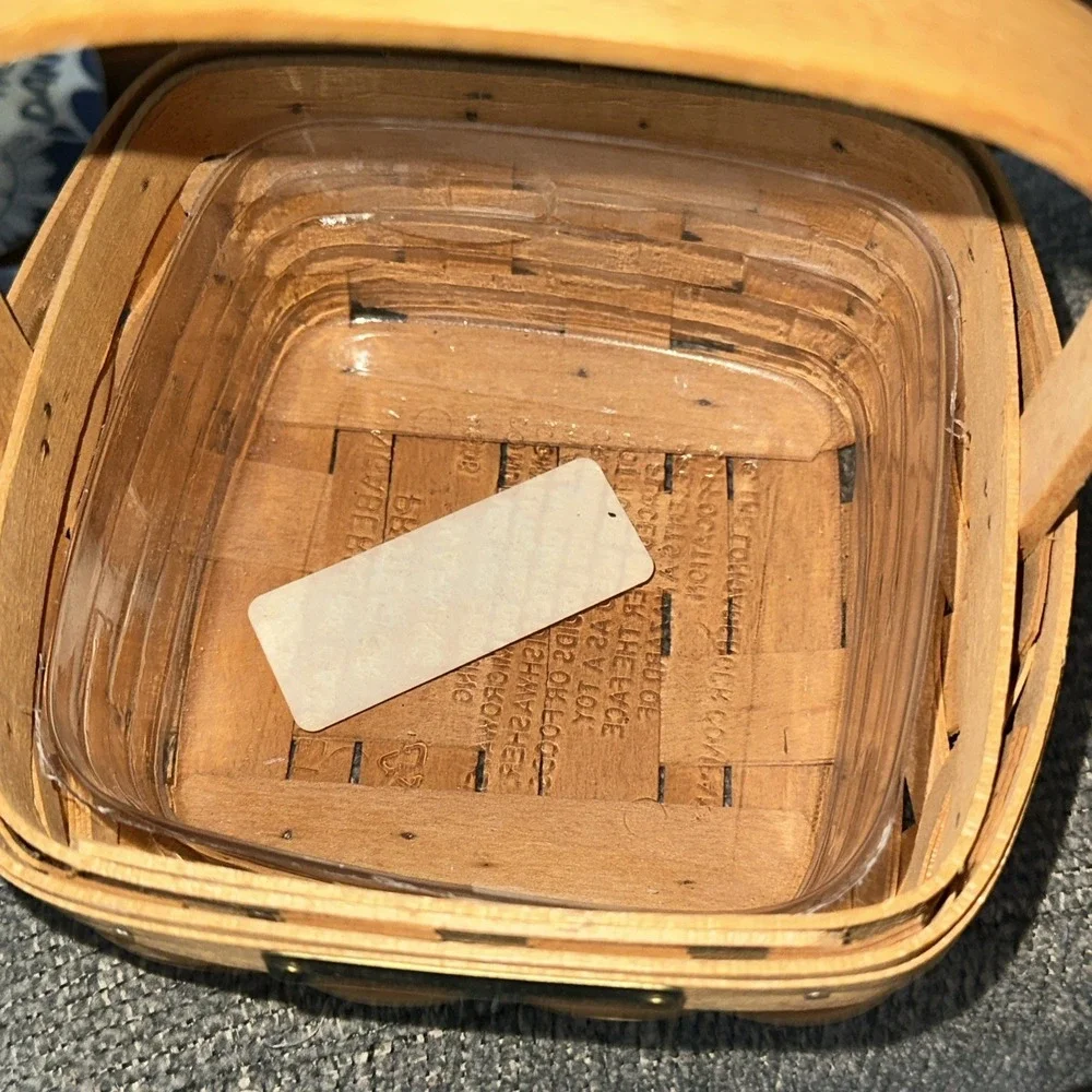 Longaberger American Craft Traditions Small 1996 Hostess App W/ Plastic Protecto
